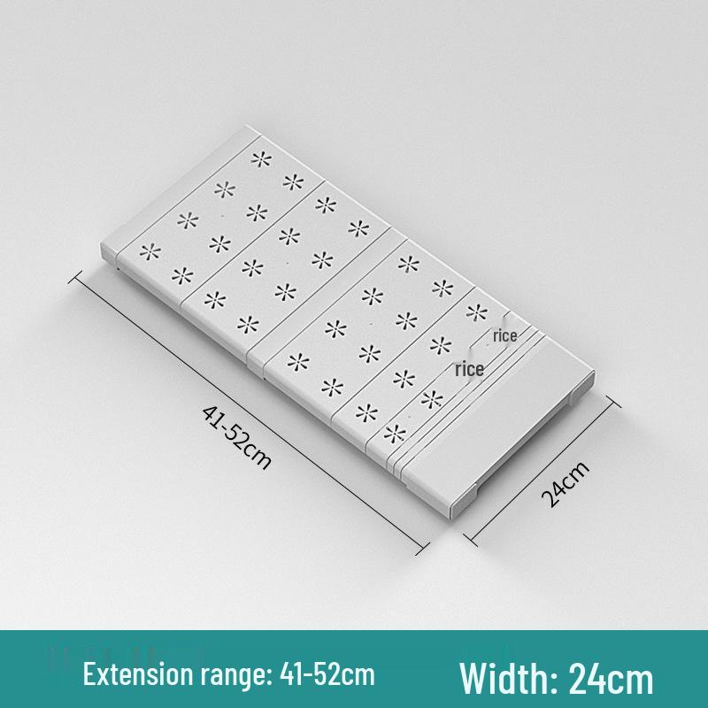 Retractable Wardrobe Storage Rack with Layered Partition for Dormitory Use
