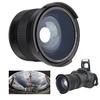 58MM 0.35X Fisheye Super Wide Angle Lens for SLR DSLR Camera Black