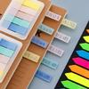 100/120 Sheets Colored PET Label Sticker Writable File Labels Repositionable Adhesive Page Marker for Planner Notebook