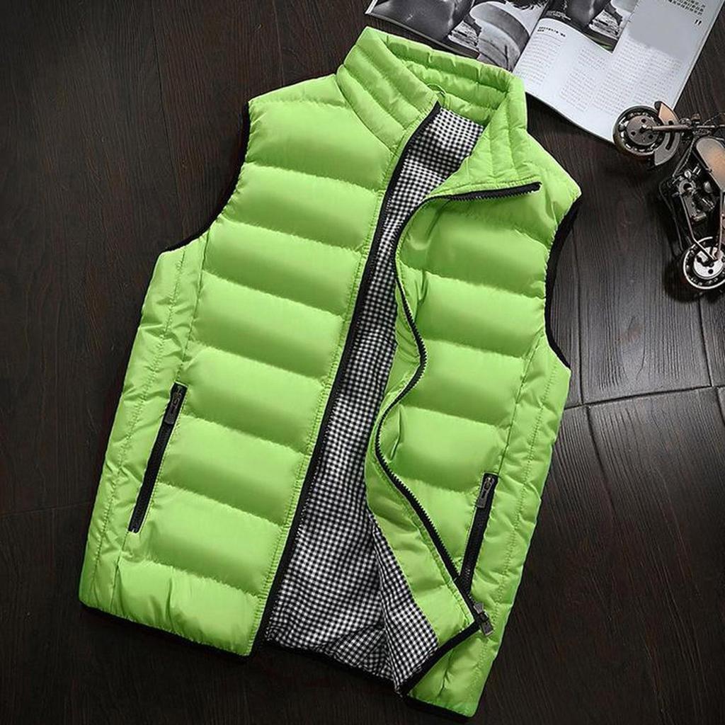 Männer Herbst Winter Mantel Gepolsterte Baumwolle Weste Warme Kapuze Dicke Weste Tops Jacke