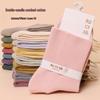 Women's Loose Fit Postpartum Socks: Non-Constricting, Double-Needle, Odor-Resistant, Sweat-Absorbing, Mid-Calf for Swollen Feet, All-Season.