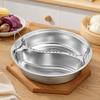 Sectioned Steam Tray Round Metal Insert with Wire Grip Handles for Soup Pot Service and Daily Family Table Tasks