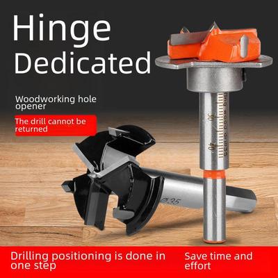 Professional 35mm Hinge Hole Opener for Woodworking Boards and Cabinet Doors