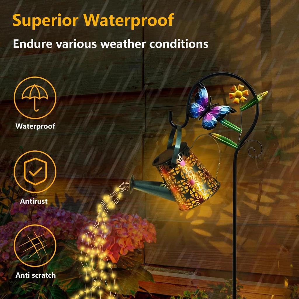 Solar-Gießkanne Gießkanne Solarleuchten Für Außen Landschaftsbeleuchtung Laternen Hofdekoration Gartenkunstlampe Für Hof Terrasse