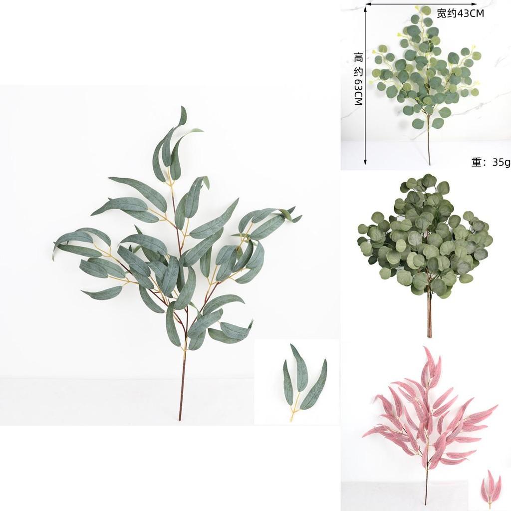 Faux Eucalyptus Flower Display With Handpainted Details For Home Decor And Event Decoration