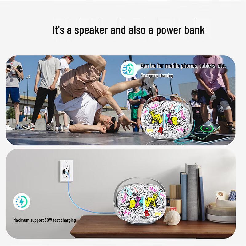 W-King T8II 40W Portable Bluetooth Speaker with Power Bank