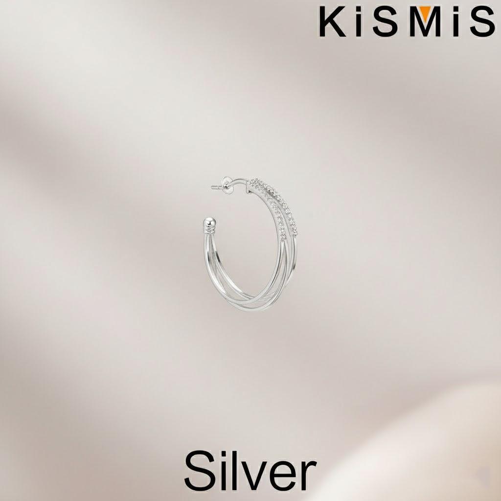 

Silver Hoop Earrings for Women Fashion Circle Earrings Luxury Personality Earrings Jewelry Gifts Drop Earrings Dangle Earrings серебряный
