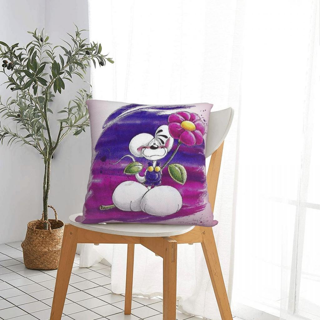 Diddl Cartoon Pillow Cases Cushion Cover Fashion Decorative Throw Pillow Case Cover For Living Room 40X40Cm