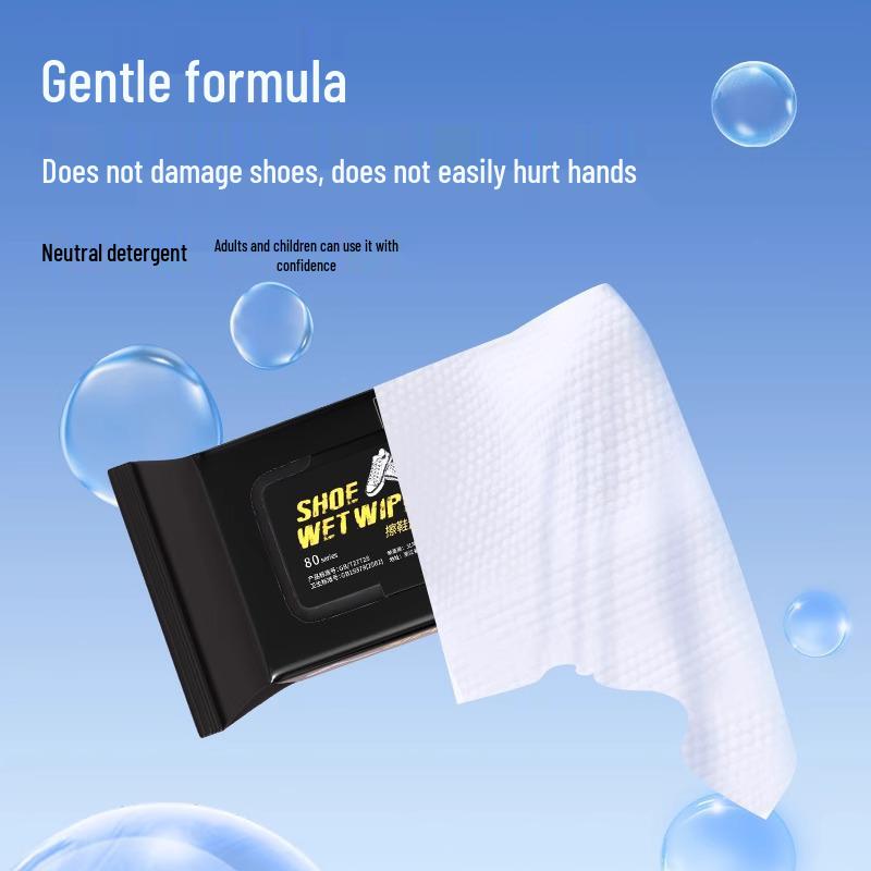 Sneaker and White Shoe Cleaning Wipes - Portable Stain Removal and Care Agent