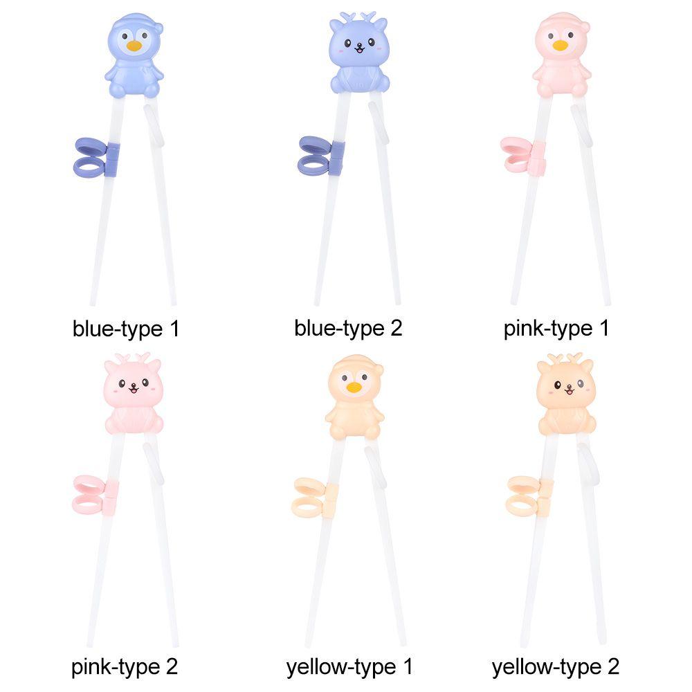 1 Pair Cartoon Chopsticks Children Eating Training Chopsticks Learn Chopsticks Correct Usage Baby Practice Chopstick Tableware