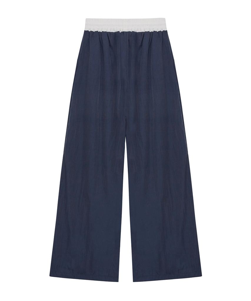 Nupeuebeullu Neb Two Tone Nylon Pants (Navyblue)