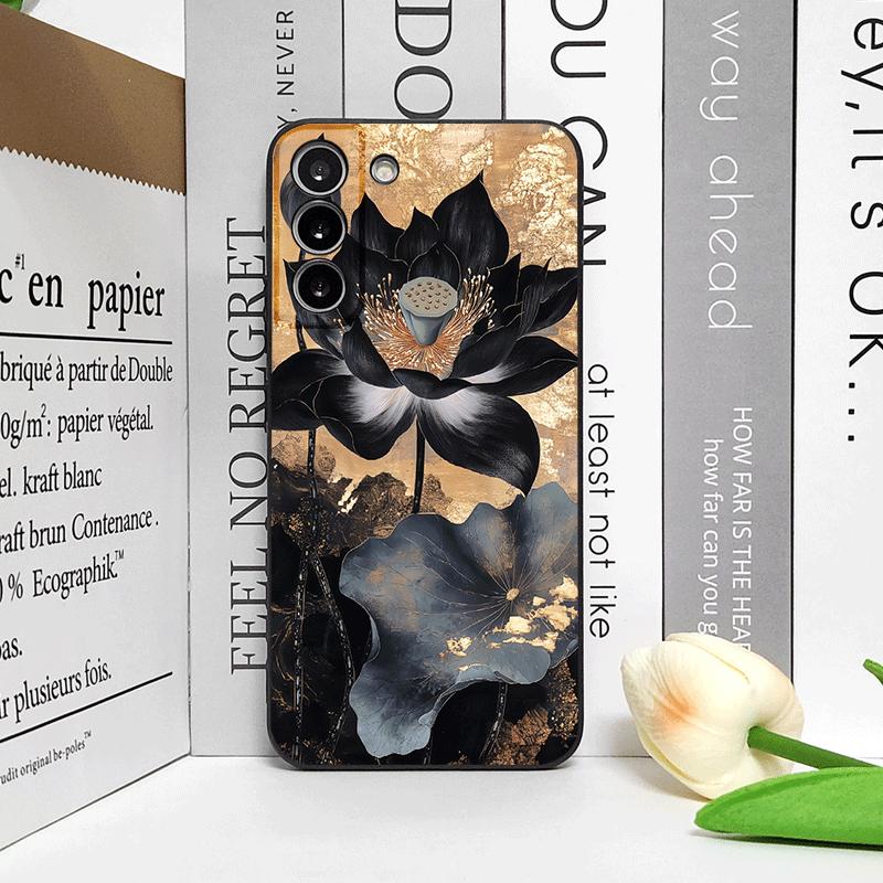 Luxury Lotus Flower Printed Phone Case for OPPO Reno 13 12 F 11 10 Pro Plus A98 A74 A59 Find X8 X5 X3 Lite 5G Floral Soft Cover