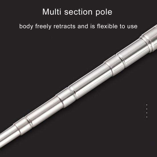 Teleskopická vlajková tyč s protiskluzovou rukojetí odolná proti opotřebení Široce používaná teleskopická tyč na vlajku Ruční výsuvná výsuvná vlajková tyč