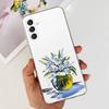 For Samsung Galaxy A14 Cute Flower Cat Pattern Phone Case For SamsungA14 A 14 4G 5G SM-A145F A146B Soft Silicone TPU Back Cover