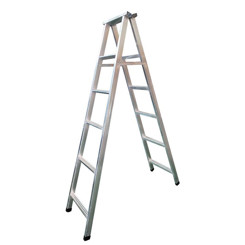 OIMG 3-Meter 8-Step Carbon Steel A-Frame Folding Ladder