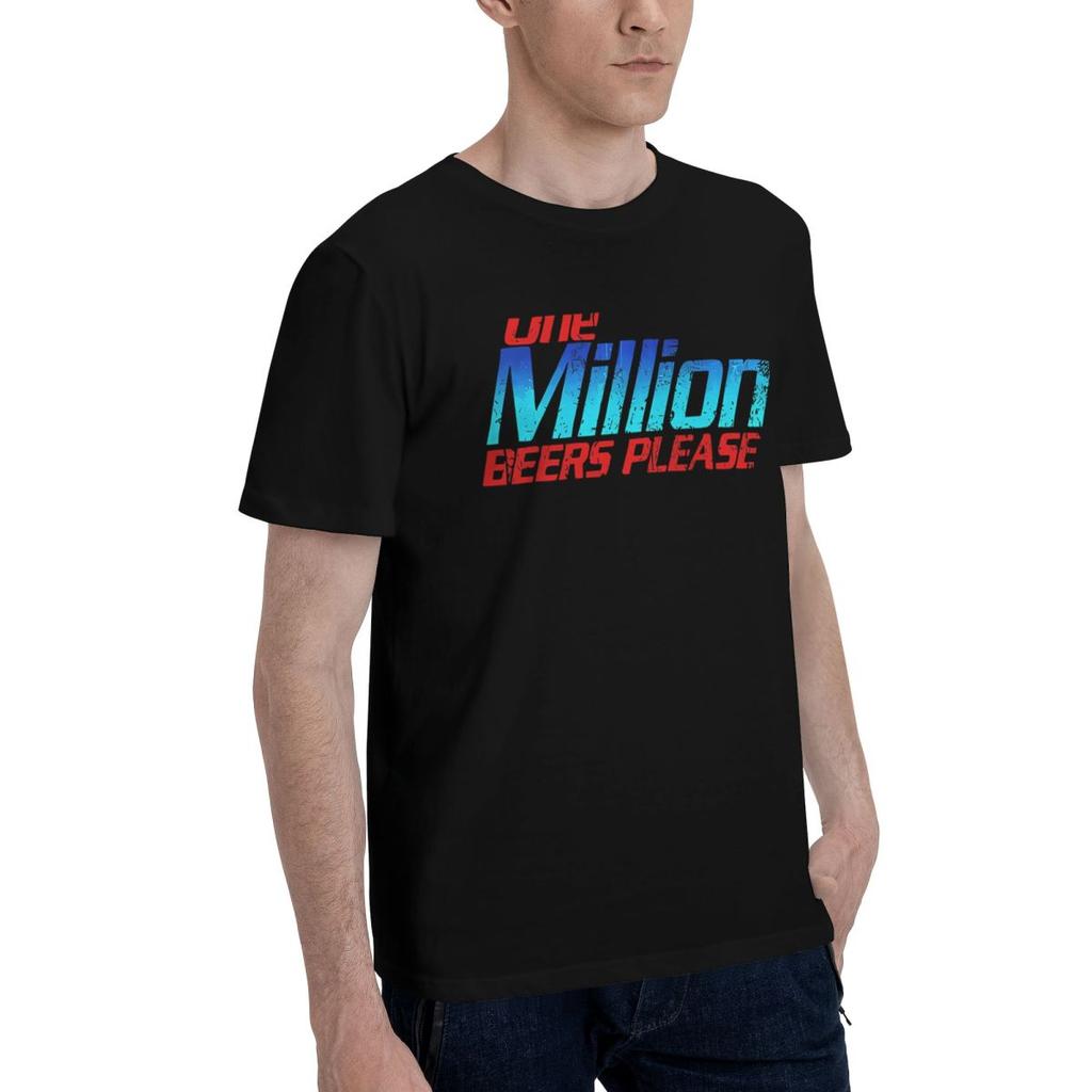 One Million Beers Please 100 Cotton Casual Breathable Confortable T Shirt Funny Mens TShirts Mens Gifts