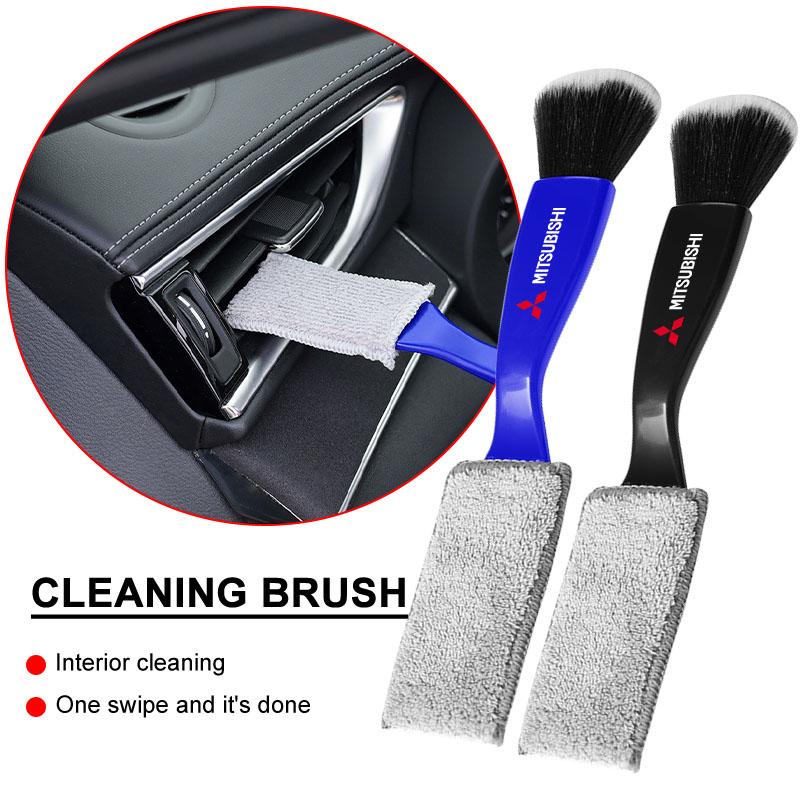 Car Air Conditioning Air Outlet Cleaning Dust Removal Soft Brush Cleaning Tool for Mitsubishi ASX I200 Outlander Center Hub Cap