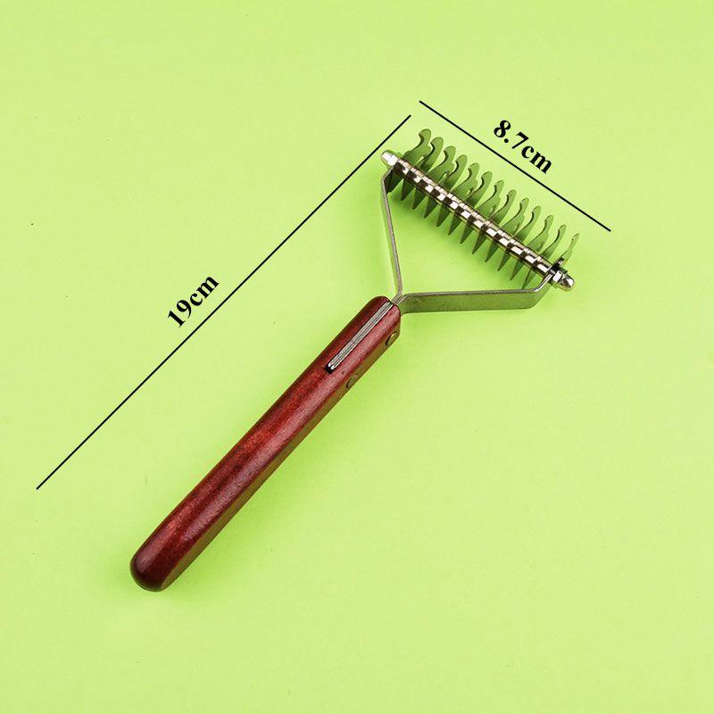 Pet Dog Comb Removers HairKnot Cutter Hair Grooming Groomer Brush For Dogs Cats With Wooden Handle Trimmer Knife Pet Accessoires