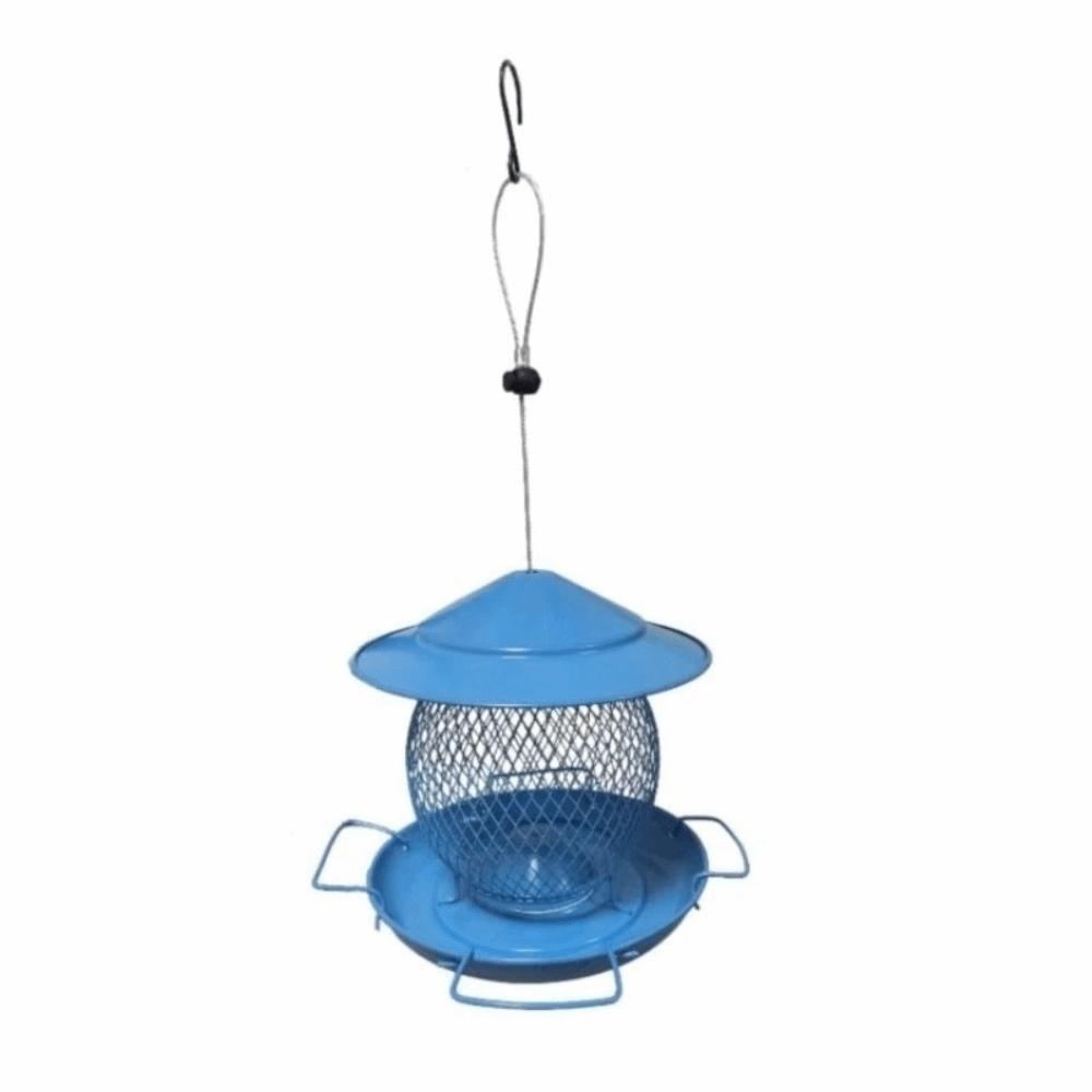 Large Capacity Hummingbird Feeder Rainproof Bird Food Container Food Dispenser  Garden синий