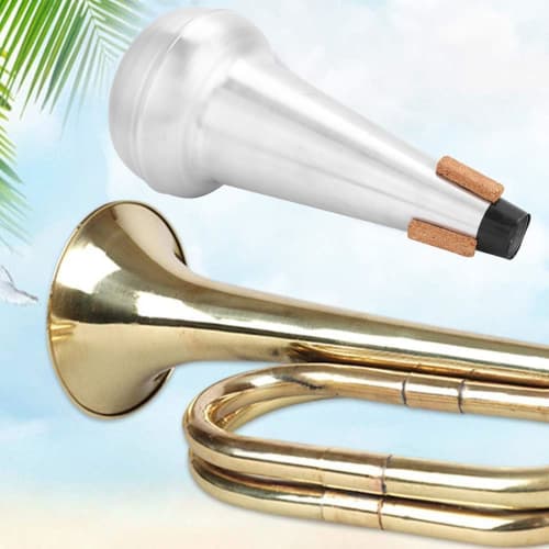 Alomejor Brass Instrument Mute for Trombones, Practice and Silencer, Tough, Durable, Easy to Use, Lightweight, and a Great Gift