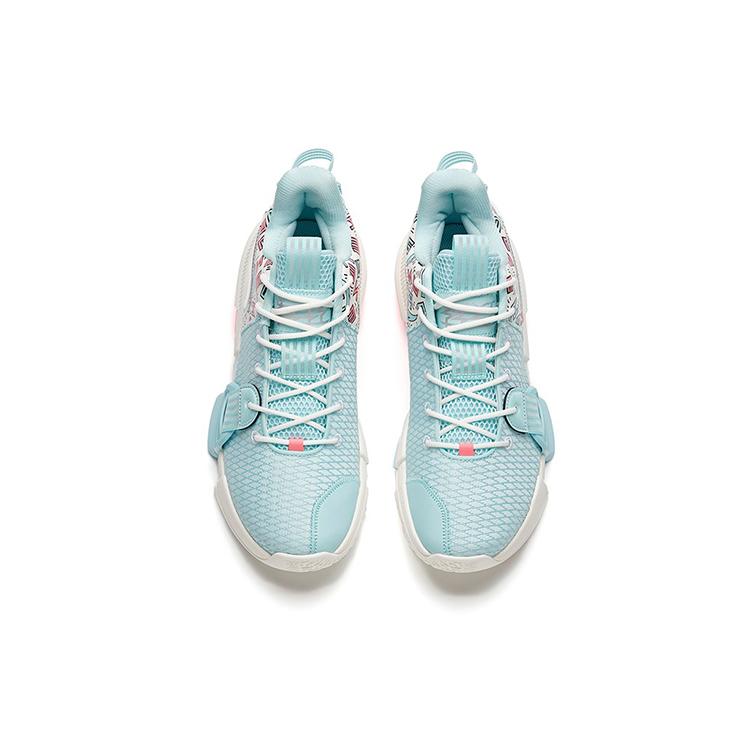 Anta Craze 2 Mesh Cushioning, Non Slip, And Waterproof Low top Basketball Shoes Men's Blue 112141640S-3