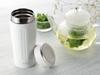 Wahei Freiz Water Bottle/Tumbler, 480ml, White, Vacuum Insulated, Keeps Drinks Hot or Cold, Perfect for Adults, with Lid, IM-0003