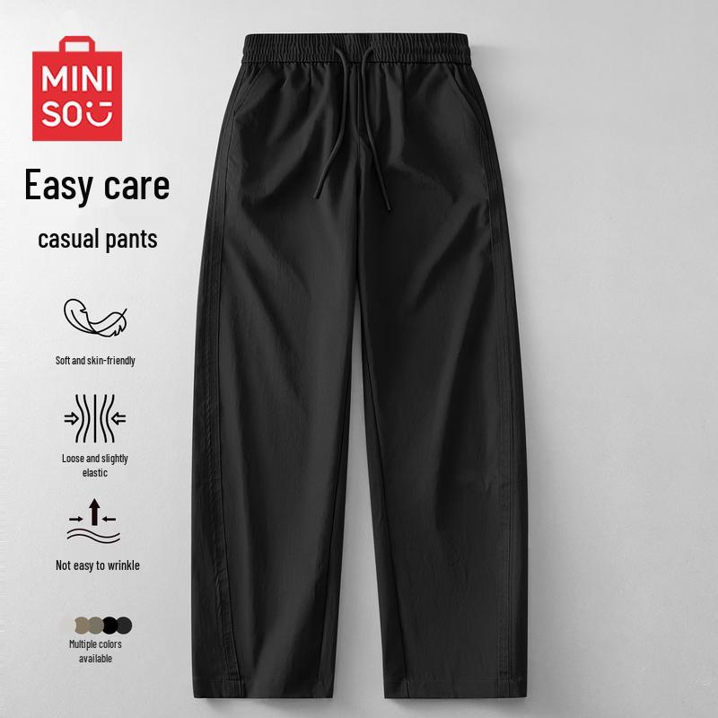

MINISO Men s Youth Fashion Straight-Leg Casual Pants 2XL
