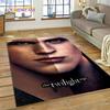 3D The Twilight Saga Edward Bella Teppich Teppich für Wohnzimmer Schlafzimmer Heimdekoration, Fußmatte Rutschfest Dekoration für Sofa Fußmatte