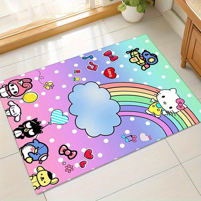 

1 шт. Коврик Декоративный для Комнаты Hello Kitty Радужные Облака - Идеально для Любого Дома или Офисаz2753 60cm by 90cm