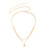 Double Layer Waterdrop Pendant Waist Chain Body Jewelry For Women Beach Party Daily Wear Elegant Accessory