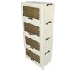 57cm Stackable Storage Box Large Capacity Space Saving Foldable Storage Container for Kitchen