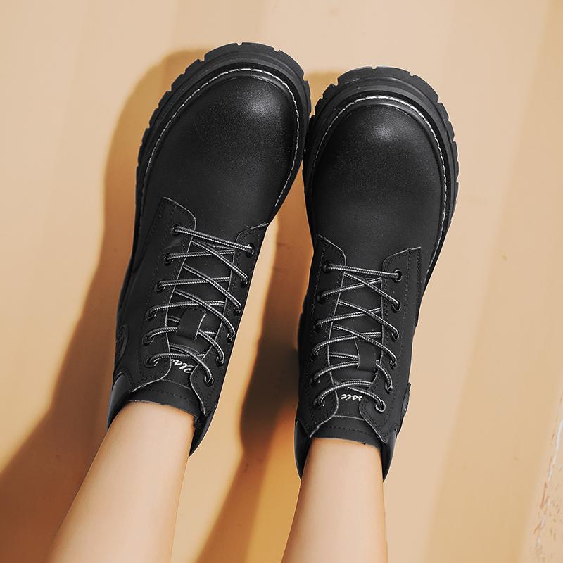 Neue Herbst Herrenschuhe Stiefel High Top Mode Motorrad Lederschuhe Outdoor Freizeit Bequeme Stiefel Damen Schnürstiefel Botas