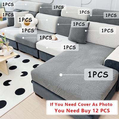 Waterproof Sofa Cover Elastic Jacquard Sofa Seat Cushion Cover Anti-dust Removable Sofa Cushion Protector Couch Slipcovers