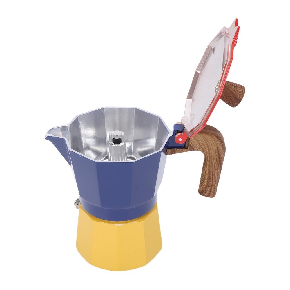 Aluminum Stovetop Coffee Maker 150ml Volume Moka Pot Coffee Machine Italian Coffee Pot Camping Use