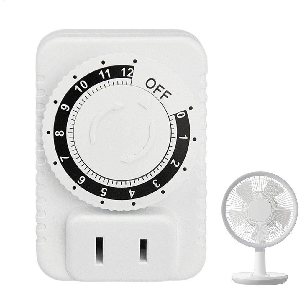 12Hour Cyclic Timer Switches Kitchen Timer Outlet Universal Timing Socket Mechanical Timer US Plug Timing Socket