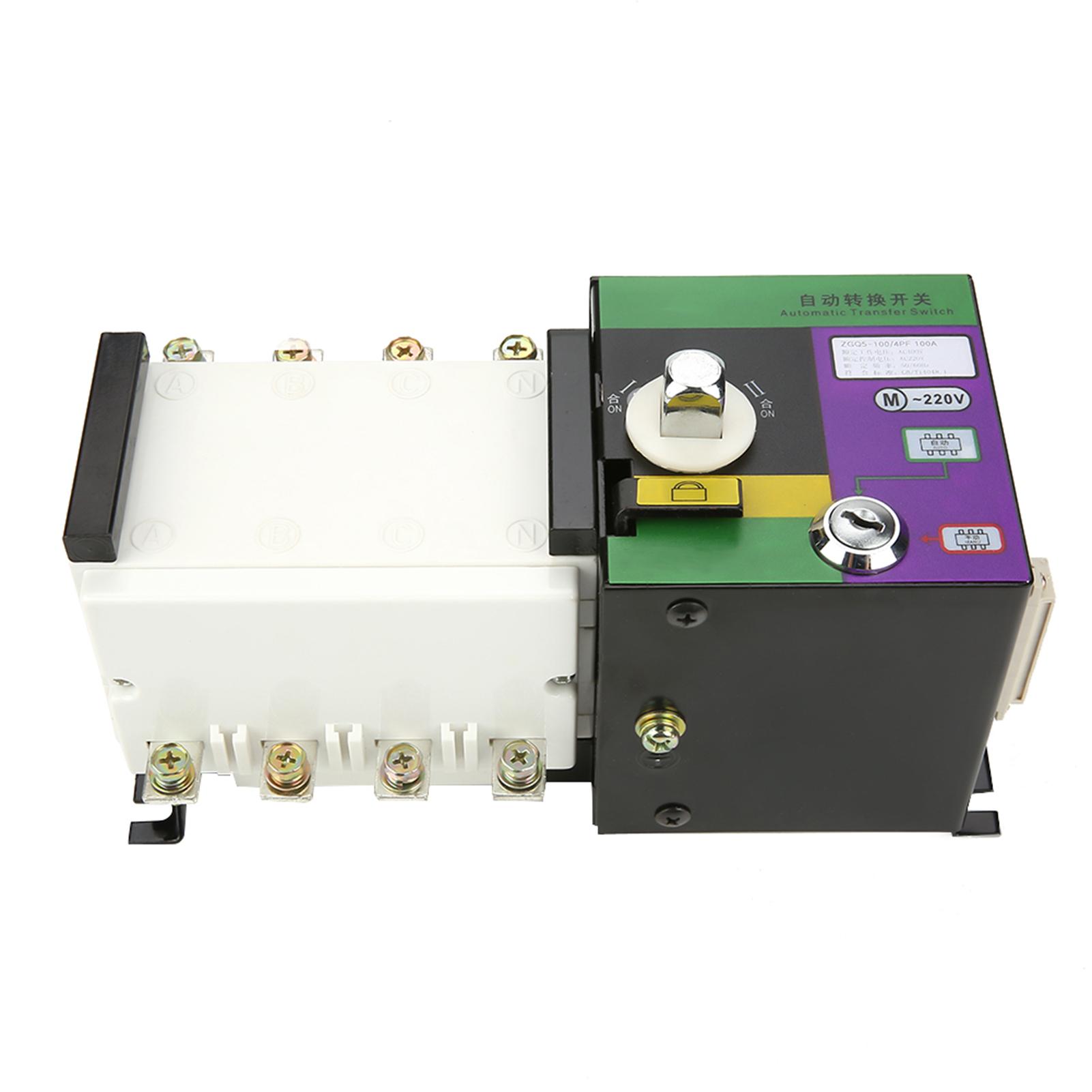 

ZGQ51004PF Ізоляційний тип Подвійне живлення Автоматичний перемикач ATS 100A4P