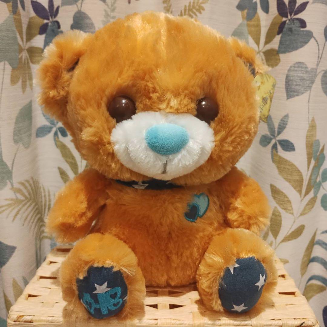 

[USED] You Shine in the Moonlight Sweetheart Bear Standard Plush Denim Teddy Bear