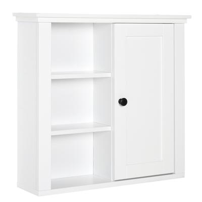 Wall Mounted Bathroom Cabinet Home Organiser Closet Kitchen Pantry Storage Shelves White