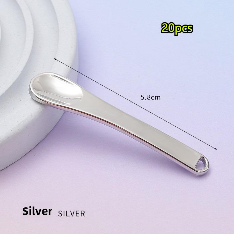 1/20Pcs Metal SpoonSticks Face Mask Cosmetic Skincare Spatula EyeCream Applicator Mixing Reusable Scoop Beauty Tool wholesale