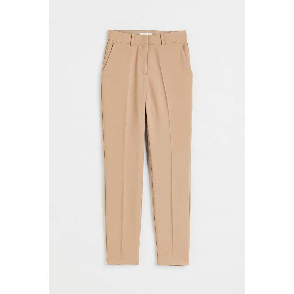 

H M cigarette trousers beige
