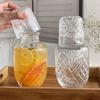 Retro Thick Glass Water Cold Kettle Juice Glass Coffee Cup Water Glass Set Bedside Night Carafe Drinkware for Midnight Drink