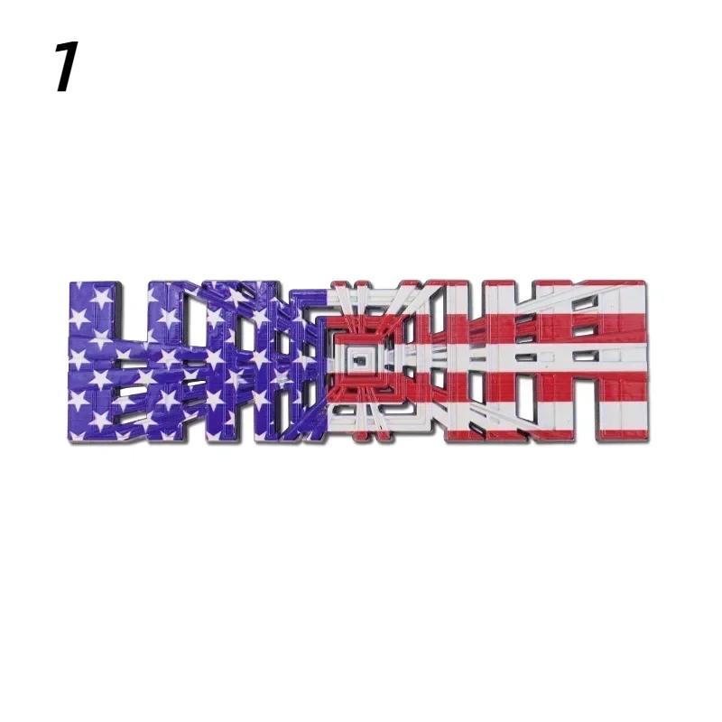 3D Metal Plaid Logo Rear Trunk Tailgate Emblem Sticker High Performance Version Badge Decals for Model 3 S X Y
