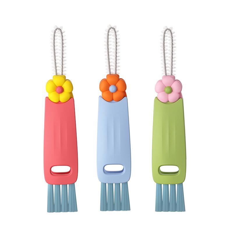 4-in-1 Thermal Cup Cleaning Brush Set: Rabbit Cup Cover, Bottle, Nipple, and Gap Brush