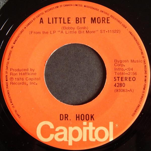 

7-дюймовый рекорд DR. ХУК - Еще немного 4280 Capitol Records 1976 Канада Рок Б/У