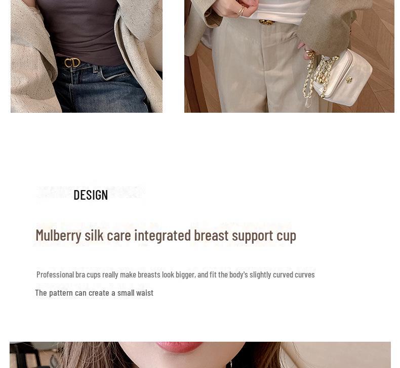 Women's Thick Warm Camisole Vest with Slimming Chest Pad & Velvet