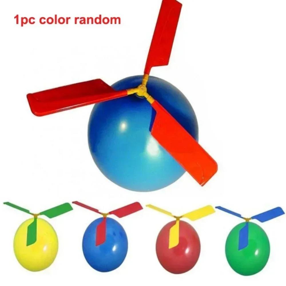 1-10PCS Propeller Balloon Helicopter Toys Children's DIY Balloon with Whistle Outdoor Flying Balloon Birthday Party Decoration