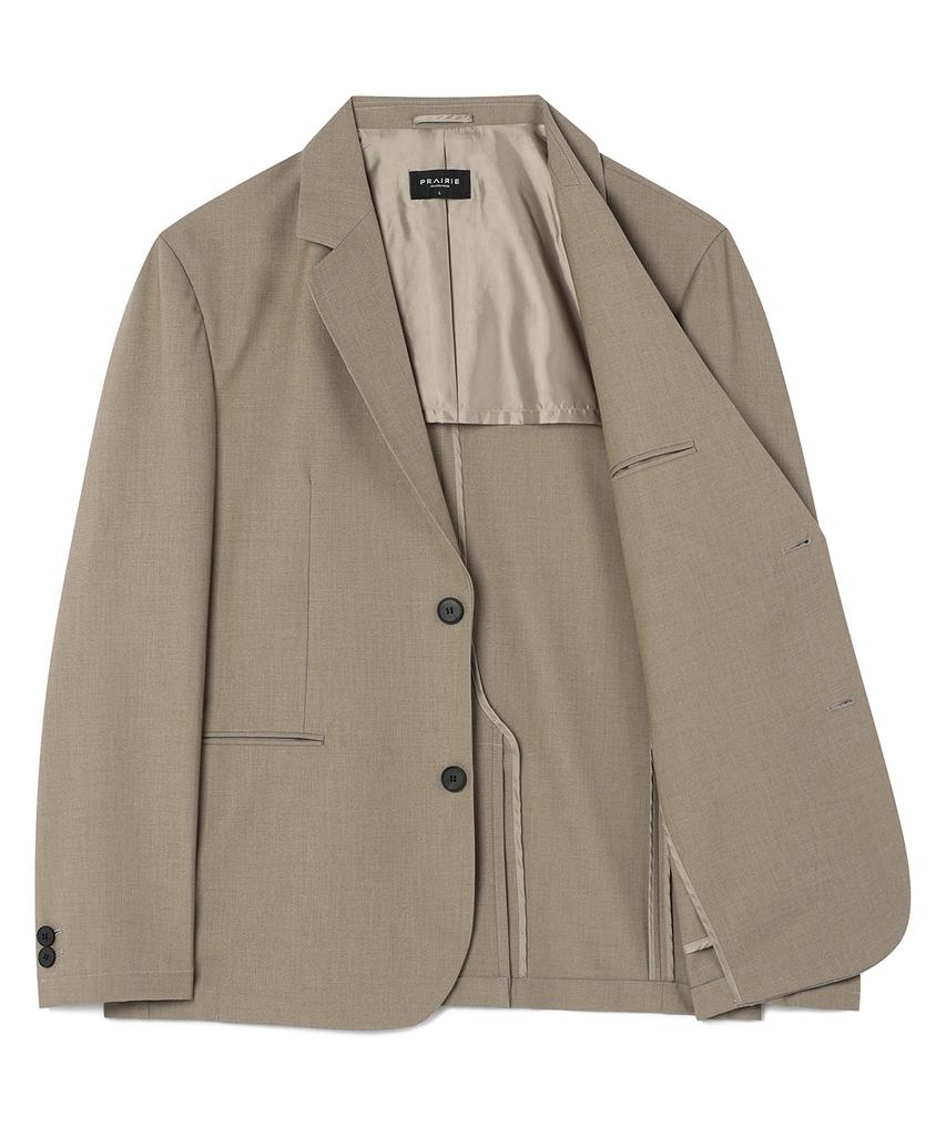 Prairie Airflow Loose Fit Blazer (Light Khaki)