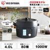 Iris Ohyama Electric Pressure Cooker, 7-in-1 Function, Includes 80 Recipe Book, Time-Saving, Easy Cooking, 4.0L, Black, KPC-MA4-B