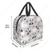 Cartoon panda Lunchtas Waterdicht Geïsoleerd Canvas Koeltas Thermisch Koude Voedsel Picknick Reizen Tote voor Vrouwen Kinderen