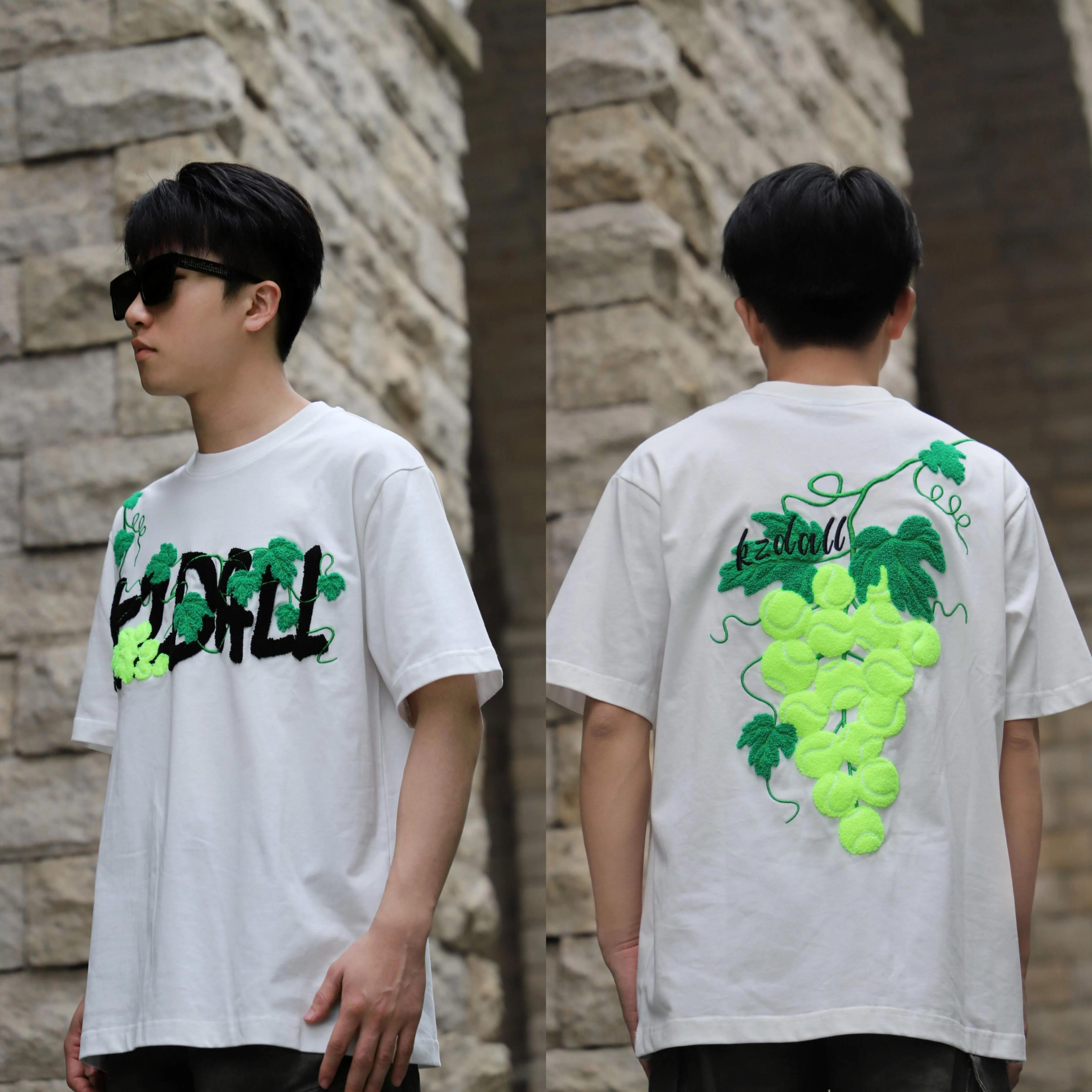 

Модная мужская хлопковая футболка с коротким рукавом и круглым вырезом с принтом 2XL белый